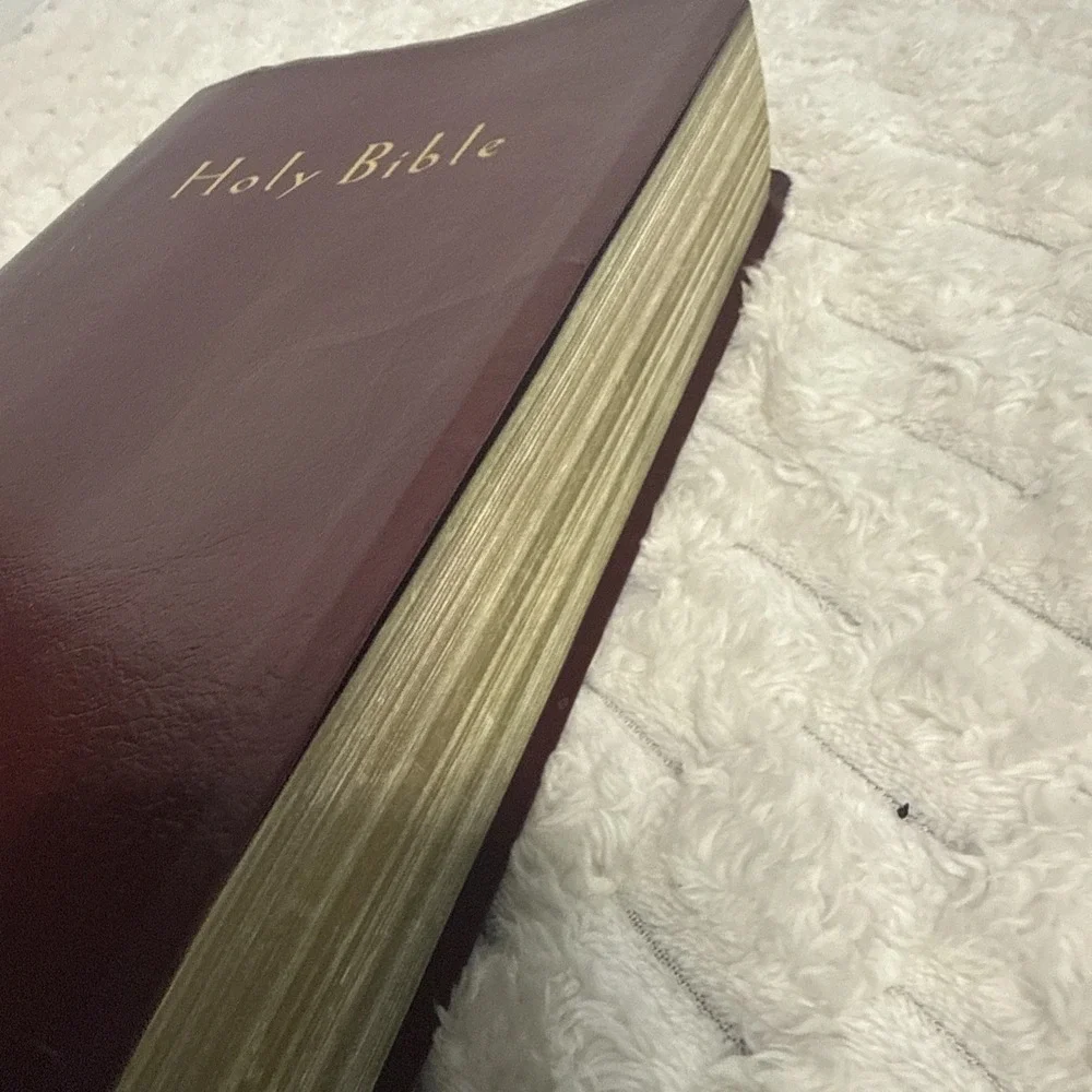Holy Bible New Living Tyndale Red Letter Verse Finder Large Print Burgundy 1996